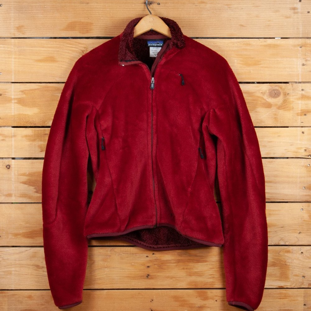 Y2K Patagonia Red Regulator Full Zip Polartec Fleece- Women's Sm, Style # 3611